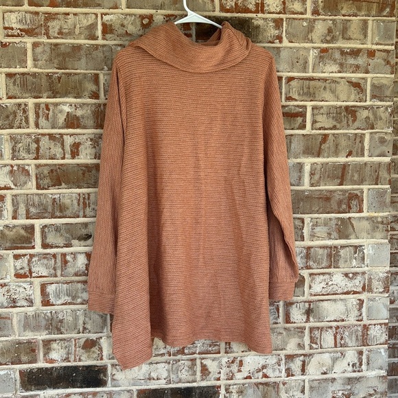 Lane Bryant Coral Cowl Neck Sweater - Picture 10 of 10